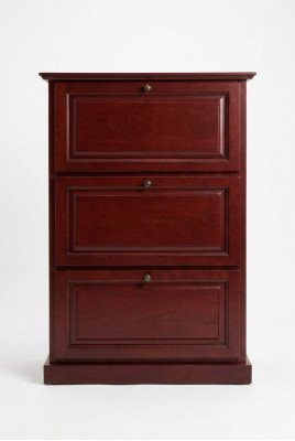 Schoenenkast 3-vaks dressoir Massief houten meubels Schoenlade Schoenenrek Rek