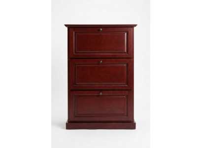 Schoenenkast 3-vaks dressoir Massief houten meubels Schoenlade Schoenenrek Rek