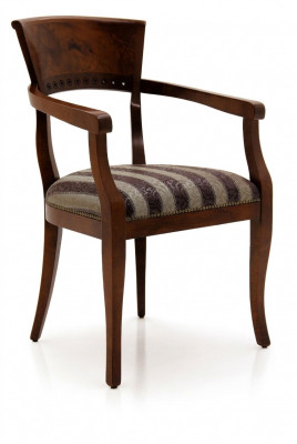 Stoel met armleuning Eetkamerstoel Hout Nieuw Eetkamerstoelen Design Fauteuil Decoratie