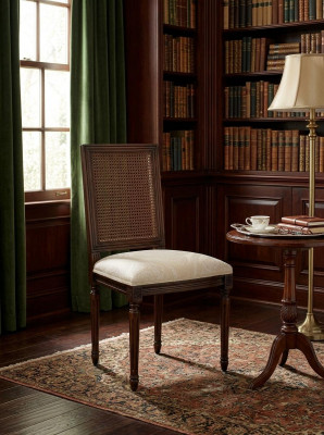 Ontwerp van luxe textiel fauteuil Nieuwe stoel met armleuning Eetkamerstoelen Eetkamerstoelen