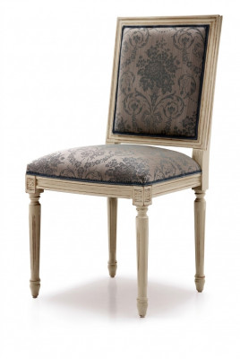 Stoel eetkamerstoel hout stof eetkamerstoelen design fauteuil bruin nieuw leuning