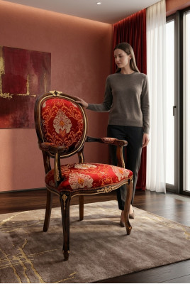 Luxe Nieuwe Fauteuils Stoelen Stoelen Eetkamerstoel Bürostuhl Ontwerp Beklede Stoel Rugleuning