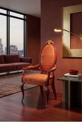 Ontwerper houten stoelen beklede stoel woonkamerstoel eetkamerstoel met armleuning