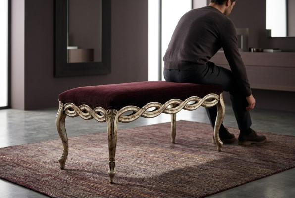 Hocker Bank Voetenbank Zitbanken Houten kruk Stoel Zithocker Hout Luxe Bank
