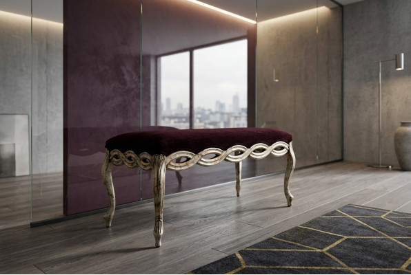 Hocker Bank Voetenbank Zitbanken Houten kruk Stoel Zithocker Hout Luxe Bank