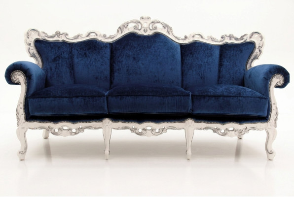 Textiel Bank Bank Beklede Bank 3-Zits Banken Sofa's Art Deco Driezits Nieuw