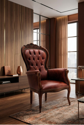 Fauteuil Ontwerper Stoel Bekleding Relax Stof Textiel Lounge Club Eenzitter Meubels Nieuw