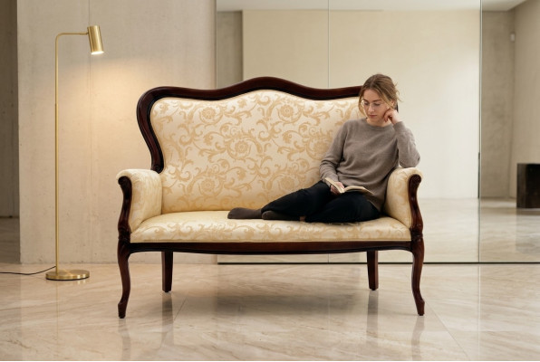Bank Tweezitsbank 2-zits Klassieke bekleding Nieuw Bankstellen Bankbanken Meubels