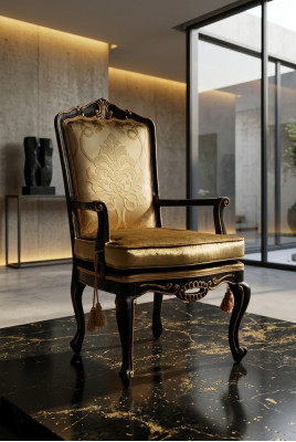 Stoelen Woonkamer Eetkamer Fauteuil Beklede Stoel Armleuning Troon Fauteuil Stoel