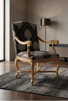 Woonkamer Eetkamer Fauteuil Gestoffeerde stoel Armleuning Luxe fauteuil Stoel Stoelen