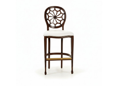Beklede stoelen Lounge Club Luxe Houten Fauteuil Ontwerp Stoel Barkruk Barkruk