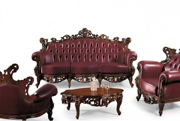 Chesterfield 3-zits bank van leer, luxueus design van Italiaanse meubels.