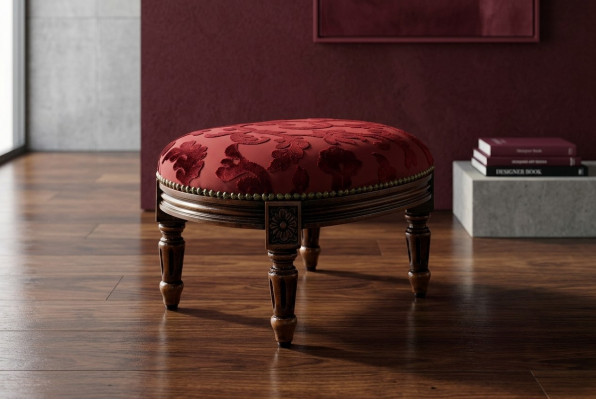 Luxe design poef: multifunctionele zithocker in exquise stijl.