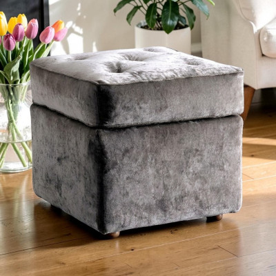 Voetenbank Ottomaans Meubelkruk Ottoman Kruk Bank Poef Bekleed Bijzettafelkruk