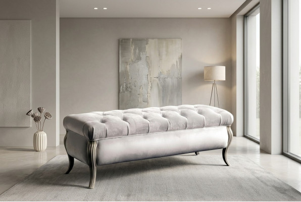 Chesterfield Design Poef Ovaal Poef Voetenbank Meubel gestoffeerde Hocker Zithocker