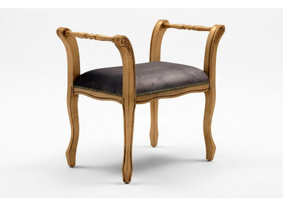 Ottomaanse chaiselongue zitbank fluweelstof 70x39 kruk poef bijzettafelkruk