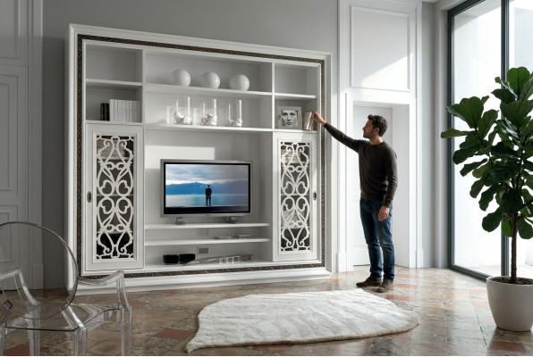 Kast Vitrine Hout Woonkamer Meubelen TV Kastwanden Moderne Design Woonwand