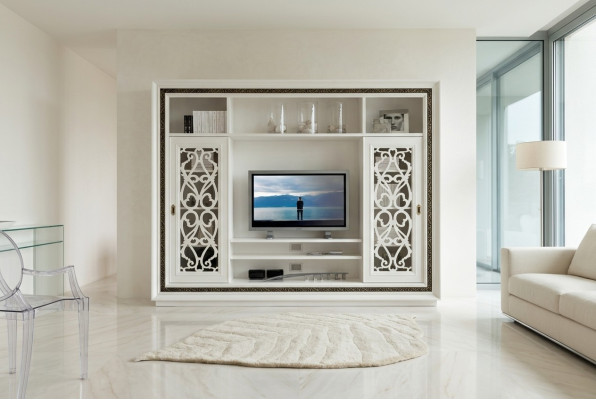 Kast Vitrine Hout Woonkamer Meubelen TV Kastwanden Moderne Design Woonwand