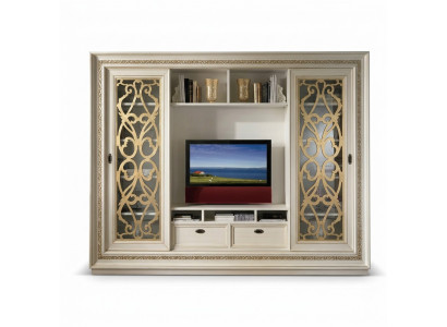 TV-kast wandmeubel woonkamer TV wand massief hout modern echt hout nieuw
