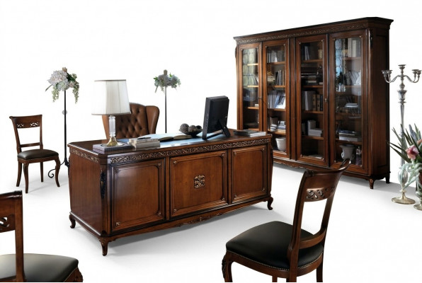 Klassieke vitrinekast commode vitrine commode kast glazen kastmodel