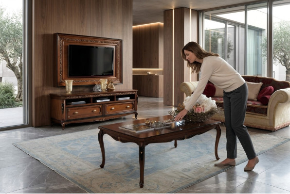 Salontafels Tafel Luxe Houten Tafels Consoles Ontwerp Italiaanse meubels Vaccari