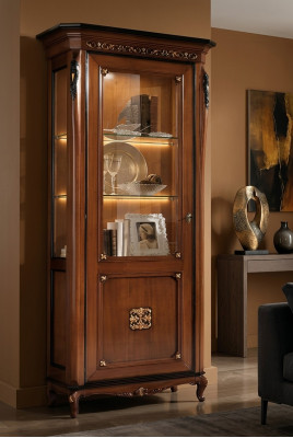 Vitrine 1 Deur Kast Salontafel Kasten Ontwerp Kast Meubels Glas Nieuw
