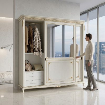 Kasten Dressoir Nieuw Multifunctioneel Design Hout nieuw Klassiek Rek Kledingkast