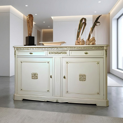 Luxe Italiaanse houten meubels dressoir klassieke stijl dressoir hout nieuw