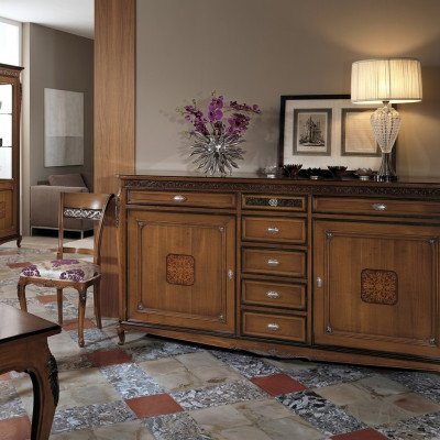 Zijkant Laag Bord Kast Woonkamerrek Luxe Designer Commode Dressoir Nieuw