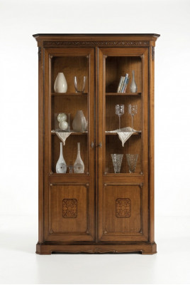 Meubels Grote Houten Bruine Vitrine Luxe Vitrinekast Design Meubels Italiaans