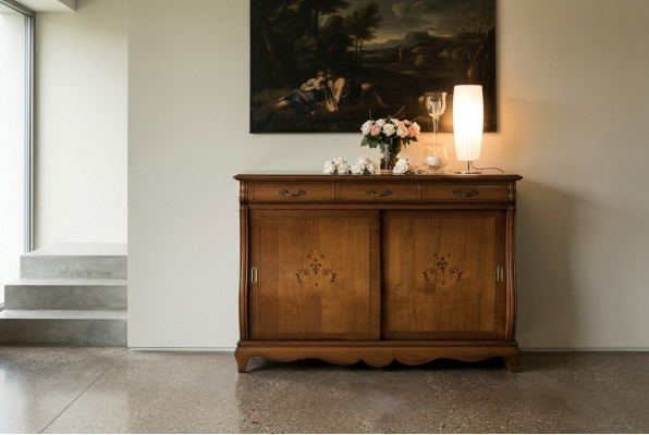 xl Buffet ladekast kast klassiek dressoir console plank hout