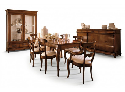 Meubel inrichtingsgroep tafel + 6 stoel set 7-delig. Eettafel set eetkamer.