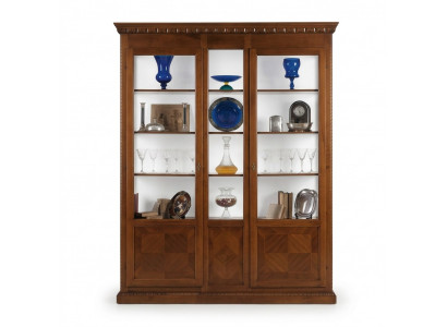 Vitrine woonkamer meubels dressoir massief hout vitrines glazen kast echt hout