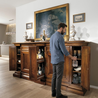 Meubels Italiaans design dressoir ladekast klassieke kast massief hout