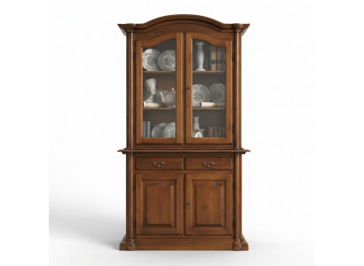Houten vitrines glazen kast massief houten dressoir vitrine woonkamer meubilair massief