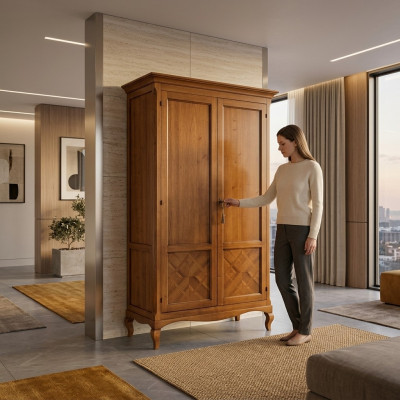 Kast Slaapkamer Kast Hout Meubels Nieuw Klassieke Garderobe Landhuis