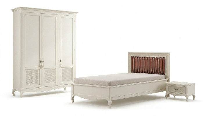 Meubels Nieuw Bed Nachtkastje 3-delige Slaapkamer Set Design Art Deco Luxe Bedden
