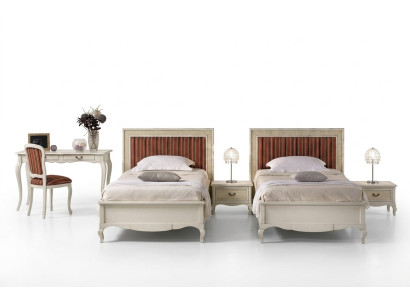 Ontwerp slaapkamer 6-delige slaapkamer complete set bed nachtkastje secretaire hout