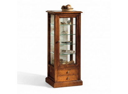 Woonkamer meubels dressoir massief houten vitrines glazen kast echt houten vitrine