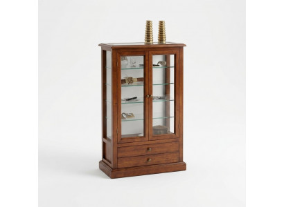 Woonkamermeubels Massief Houten Vitrines Glazen Kast Eiken Sideboard Vitrine