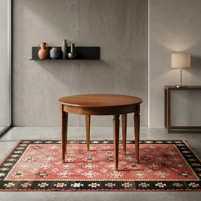 Eettafel Luxe Ronde Tafel Massief Hout Italië Nieuw Eetkamertafels Ronde Meubels