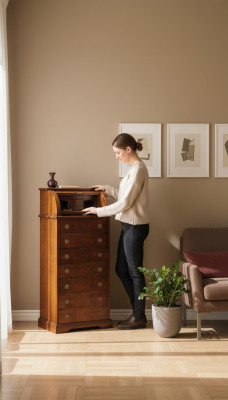 Kast Hout Dressoir Kast Kasten Massief Ladenkast Woonkamer Laden