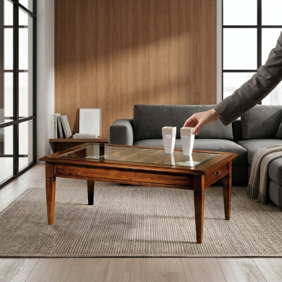 Koffietafel hout Bijzettafel hout Bijzettafel tafel Woonkamer Salontafels
