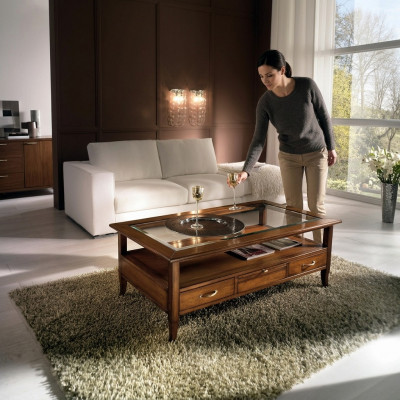 Tafel Bijzettafel Tafels Bank Modern 130cm Ontwerp Vierkant Salontafel Houten Tafel Nieuw