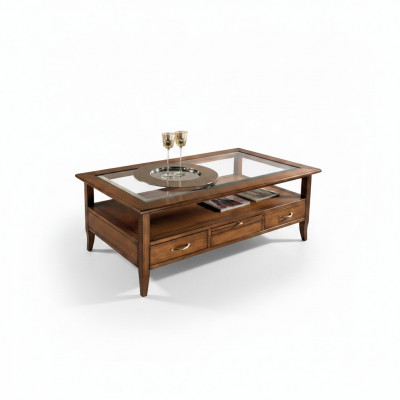 Tafel Bijzettafel Tafels Bank Modern 130cm Ontwerp Vierkant Salontafel Houten Tafel Nieuw