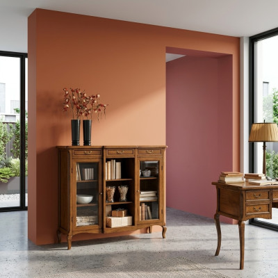 Boekenkast Dressoir Klassieke meubels Planken Hout Woonkamer Vitrinekast