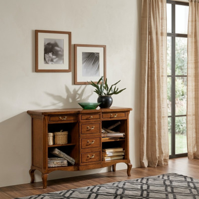 Klassieke kast Massief houten meubels Italiaanse inrichting Sideboard Ladenkast