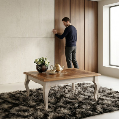 Bank Tafel Koffietafels Woonkamer Massief Bijzettafel Luxe Salontafel Ontwerp