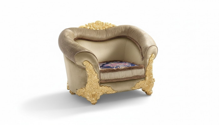 1-zits fauteuil Design Art Deco Stoel Bekleding Club Nieuw Ontspannen Stof Textiel Lounge