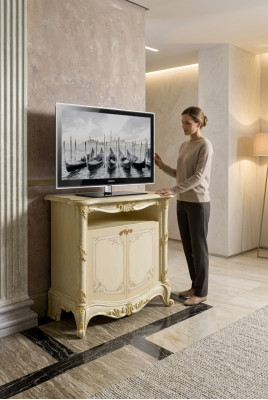 Houten woonkamermeubels Nieuwe woonkamer wandplank TV-kastplank Nieuwe tv-standaard